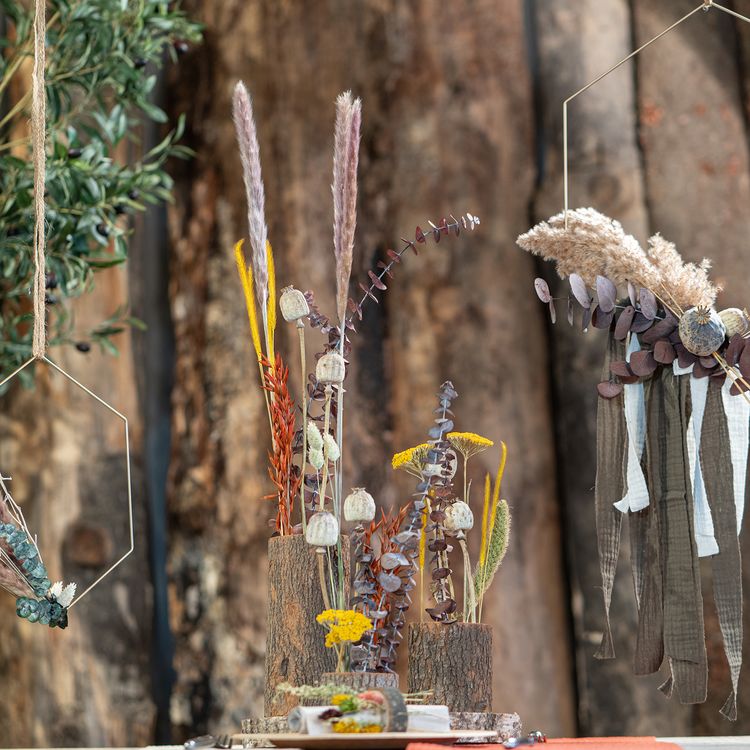 Baumstamm Kampferholz Holzstamm mit vorgebohrten Löchern 10 x 10 cm Deko DIY Basteln mit Kindern Weihnachts-Deko Osterbasteln Herbst Basteln in Jahreszeiten Hochzeit Geburtstag