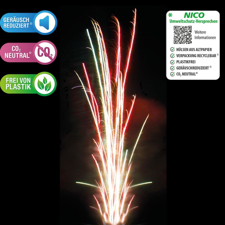 Northern Lights Feuerwerk Batterie 25 Sek. von Nico Northern Lights Feuerwerk Batterie 25 Sek. von Nico