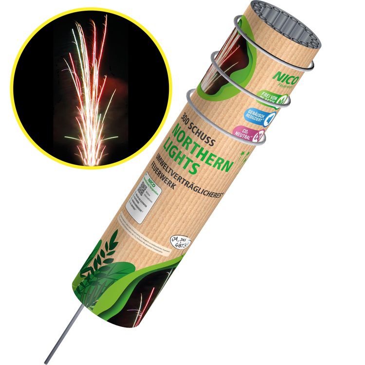 Northern Lights Feuerwerk Batterie 25 Sek. von Nico Northern Lights Feuerwerk Batterie 25 Sek. von Nico