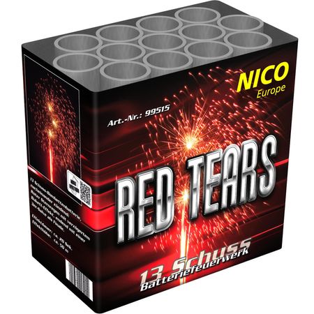 Red Tears Feuerwerk Batterie 25 Sek. von Nico