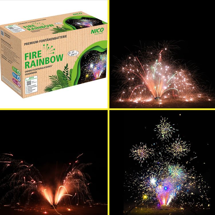 Fire Rainbow Bodenfontäne 60 Sek. von Nico