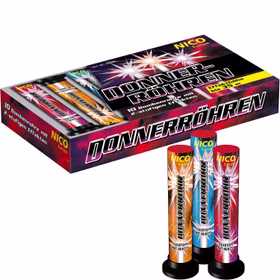 Donnerröhren 10er Schachtel Feuerwerk Bombetten von Nico