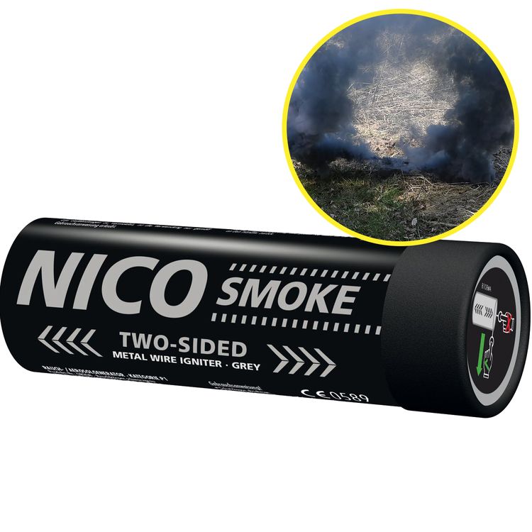 Nico Doppelsmoke Schwarzgrau mit Reißzünder 50 Sek.
