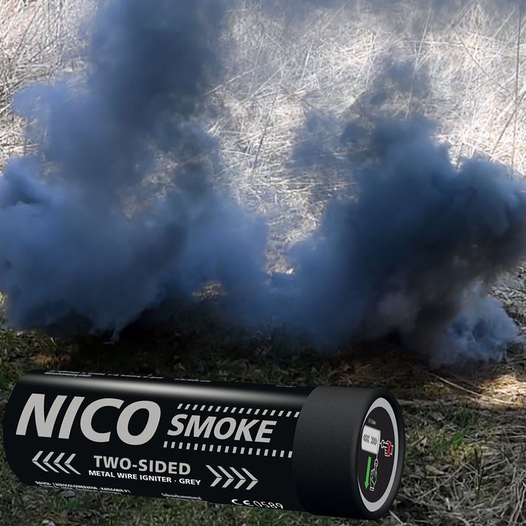 Nico Doppelsmoke Schwarzgrau mit Reißzünder 50 Sek.