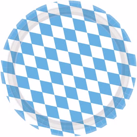 Oktoberfest Party-Set O zapft is Bierfest Deko 74-tlg. Pappgeschirr Tischdeko Luftballons Partygeschirr Mottoparty weiß-blau Bayern Bavaria