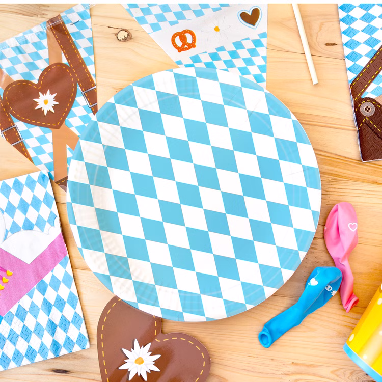 Oktoberfest Party-Set O zapft is Bierfest Deko 74-tlg. Pappgeschirr Tischdeko Luftballons Partygeschirr Mottoparty weiß-blau Bayern Bavaria Oktoberfest Party-Set O zapft is Bierfest Deko 74-tlg. Pappgeschirr Tischdeko Luftballons Partygeschirr Mottoparty weiß-blau Bayern Bavaria