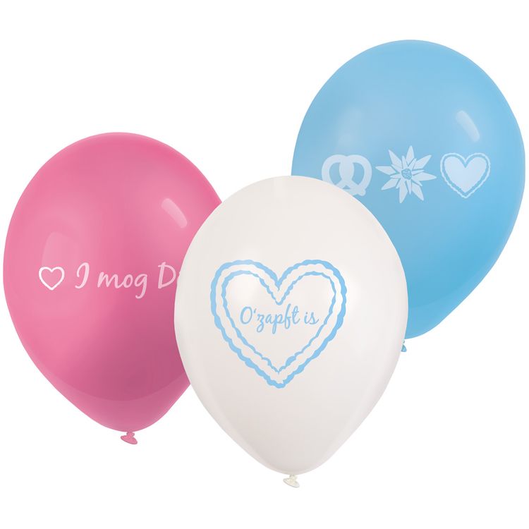 Oktoberfest Party-Set O zapft is Bierfest 74-tlg. Deko Party-Zubehör Oktoberfest Party-Set O zapft is Bierfest Deko 74-tlg. Pappgeschirr Tischdeko Luftballons Partygeschirr Mottoparty weiß-blau Bayern Bavaria