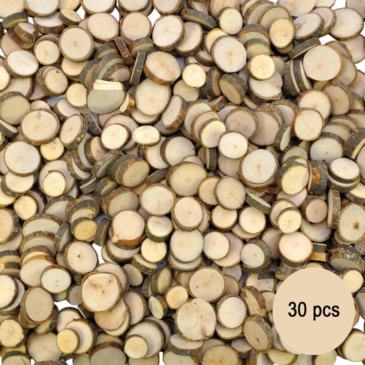 Holzscheiben klein Baumscheiben 30 Stück 2-4,5 cm Deko Hochzeit Basteln Hochzeit Tischdeko DIY Basteln Weihnachten Advent Basteln mit Kindern Hochzeitsdeko