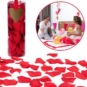 Rote Rosenblätter 288 Stück Streudeko Hochzeit 3,5 cm Tischdeko Party-Zubehör Verlobung Valentinstag Liebesbeweis Dekoideen I love you