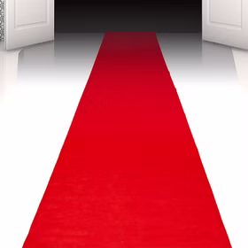 Roter Teppich 450 x 60 cm VIP Party-Zubehör Läufer Hochzeit Geburtstag Blumenkinder Trauung Mottoparty Fasching Karneval