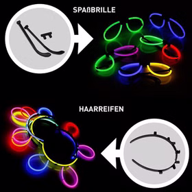 Knicklichter Partybox 221 Teile Knicklicht Familienpackung Knicklichter Partybox 221 Teile Knicklicht Familienpackung