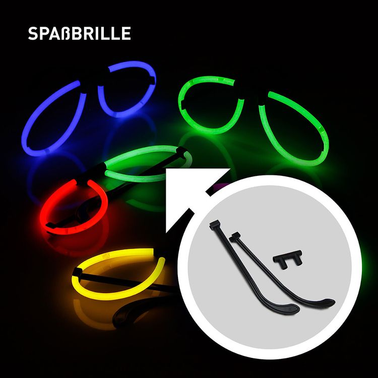 Knicklichter Set, Party Box 2 Knicklichter Partybox 221 Teile Knicklicht Familienpackung