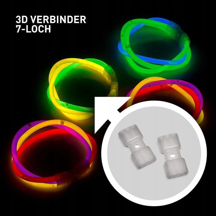 Knicklichter Set, Party Box 2 Knicklichter Partybox 221 Teile Knicklicht Familienpackung