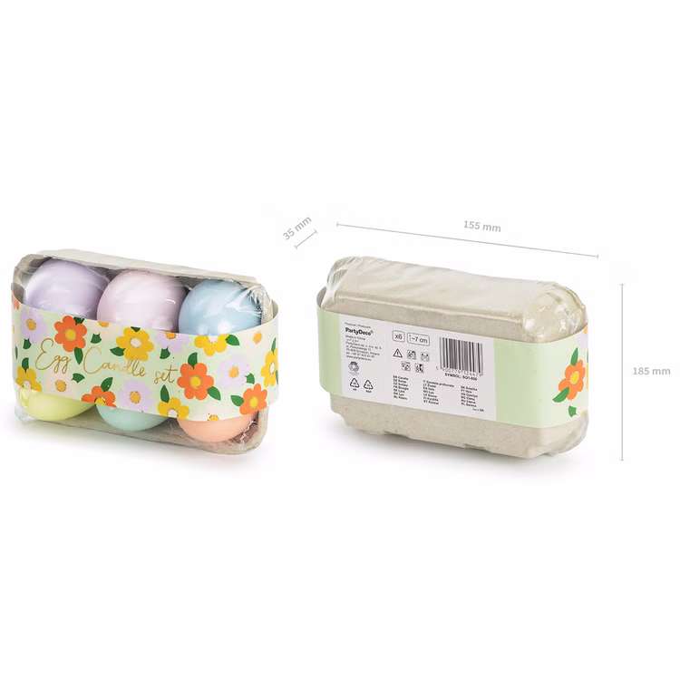 Ostereier Kerzen-Set 6 Stück 7cm hoch pastell Tischdeko Ostern Osterfest Eier Kerze Dekoration Kerzenei Ostereier Kerzen-Set 6 Stück 7cm hoch pastell Tischdeko Ostern Osterfest Eier Kerze Dekoration Kerzenei