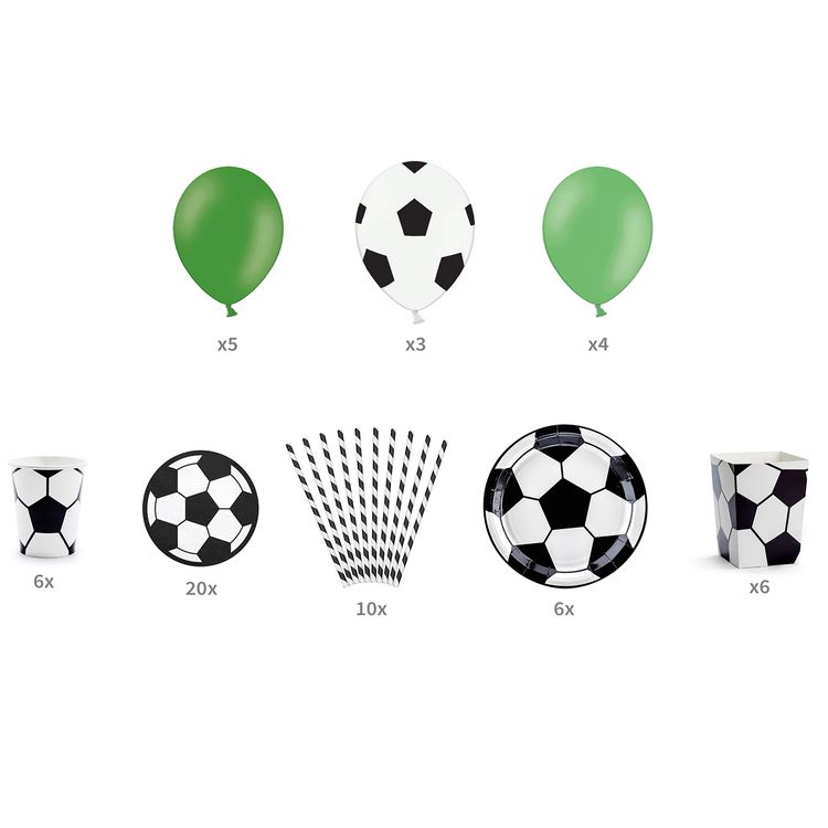 Fußball Party-Set 60-tlg. Tor-Alarm Tisch-Deko für Kinder und Erwachsene Fußball Party-Set 60-tlg. Toralarm Tisch-Deko für Kinder und Erwachsene Kicker-Party Fußball-WM Fußball-EM Kinder-Geburtstag Mottoparty Party Dekoration