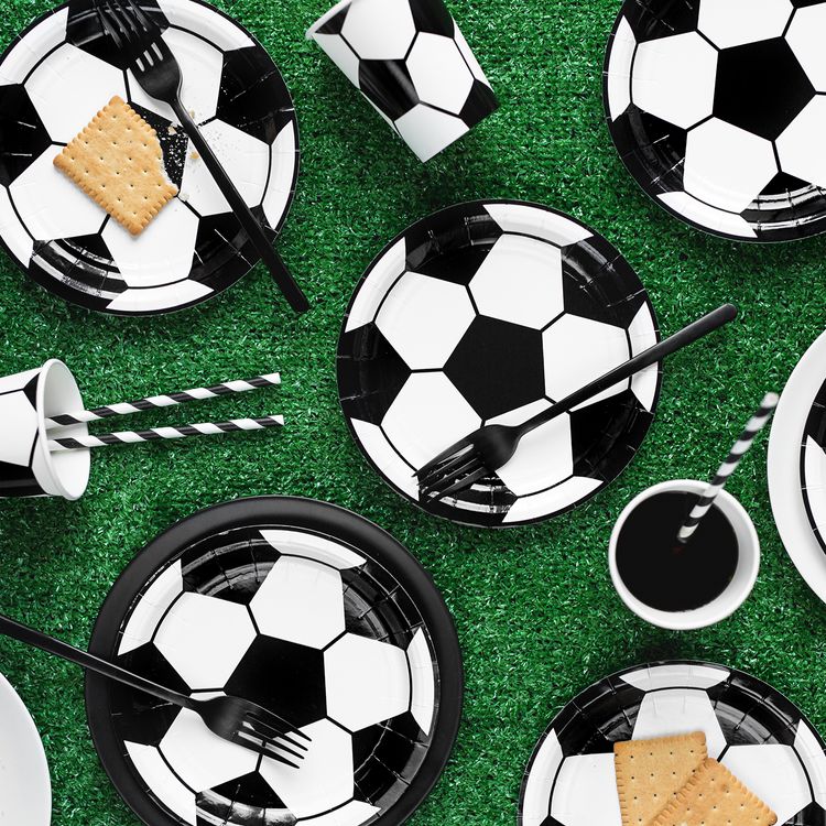 Fußball Party-Set 60-tlg. Tor-Alarm Tisch-Deko für Kinder und Erwachsene Fußball Party-Set 60-tlg. Toralarm Tisch-Deko für Kinder und Erwachsene Kicker-Party Fußball-WM Fußball-EM Kinder-Geburtstag Mottoparty Party Dekoration