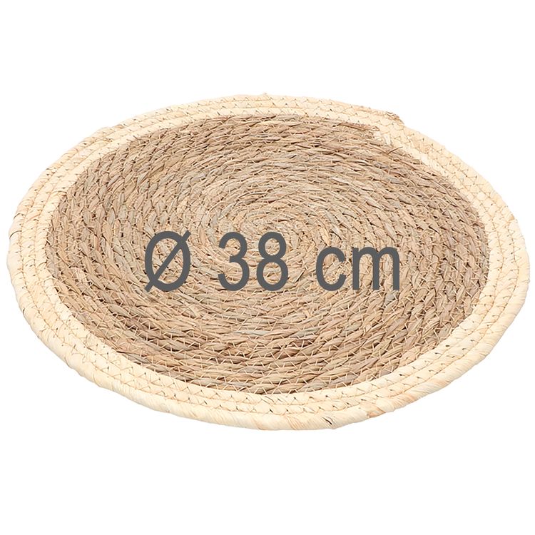 Untersetzer Platz-Set 38 cm aus Stroh Naturfarben Tisch-Deko Untersetzer Platz-Set 38 cm aus Stroh Naturfarben Tisch-Deko Hochzeit Geburtstag Sommerfest Dekoration