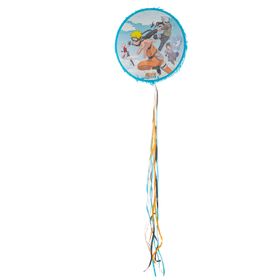 Naruto Pinata rund blau Naruto Shippuden 40 cm Party-Deko für Kinder Party-Zubehör Deko Geburtstag Kindergeburtstag Anime Manga