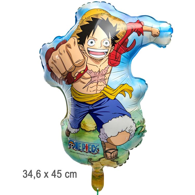 One Piece Folienballon XXL Ruffy 34,6 x 45 cm Party-Deko One Piece Folienballon XXL Ruffy 34,6 x 45 cm Party-Deko Tisch-Deko Dekoration Geburtstag Kindergeburtstag Manga-Party Mottoparty Serie Comic Ballon Luftballon Pirat Seeräuber Luffy