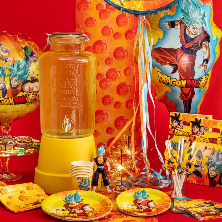 Dragon Ball Folienballon XXL 36 x 45 cm Manga Party-Deko Tisch-Deko Dekoration Geburtstag Kindergeburtstag Manga-Party Mottoparty Serie Comic Ballon Luftballon