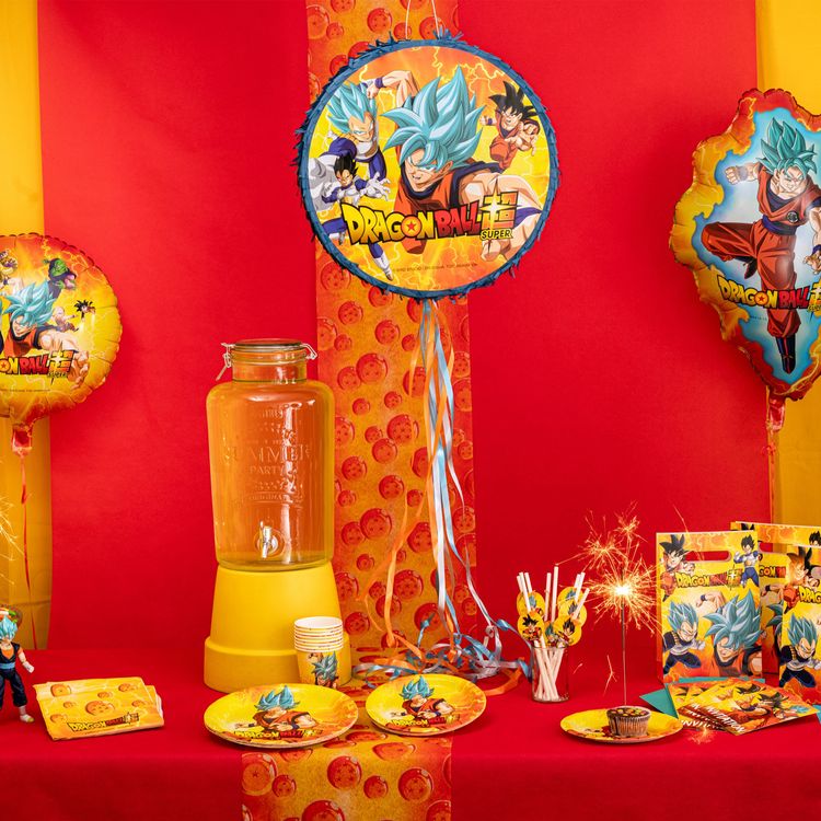 Dragon Ball Folienballon XXL 36 x 45 cm Manga Party-Deko Tisch-Deko Dekoration Geburtstag Kindergeburtstag Manga-Party Mottoparty Serie Comic Ballon Luftballon