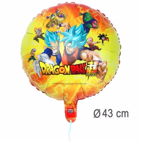 Dragon Ball Folienballon rund Manga 43 cm Party-Deko Tisch-Deko Dekoration Geburtstag Kindergeburtstag Manga-Party Mottoparty Serie Comic Ballon Luftballon
