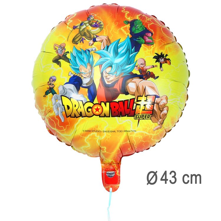Dragon Ball Folienballon rund Manga 43 cm Party-Deko Tisch-Deko Dekoration Geburtstag Kindergeburtstag Manga-Party Mottoparty Serie Comic Ballon Luftballon