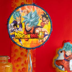 Dragon Ball Pinata rund 40 cm blau Manga Party-Deko für Kinder Tisch-Deko Dekoration Geburtstag Kindergeburtstag Manga-Party Mottoparty Serie Comic Party-Zubehör