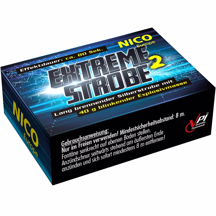 Extreme Strobe 80 Sek. Leuchtfeuerwerk von Nico Extreme Strobe 80 Sek. Leuchtfeuerwerk von Nico