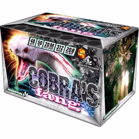 Cobras Fang Batterie 50 Sek. von Lesli für Silvester, Hochzeiten, Geburtstage uvm.
