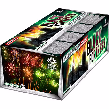 Black Fortress Verbundfeuerwerk 114 Sek. von Lesli für Silvester, Hochzeiten, Geburtstage uvm. Black Fortress Verbundfeuerwerk 114 Sek. von Lesli für Silvester, Hochzeiten, Geburtstage uvm.