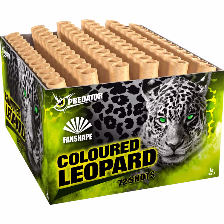 Coloured Leopard Batterie 24 Sek. von Lesli für Silvester, Hochzeiten, Geburtstage uvm. Coloured Leopard Batterie 24 Sek. von Lesli für Silvester, Hochzeiten, Geburtstage uvm.
