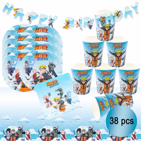 Naruto Shippuden Party-Set Kindergeburtstag 38-tlg. Party-Deko Tischdeko Deko Dekoration Kindergeburtstag Geburtstag Manga Anime Comic Filmheld Party-Geschirr Naruto Shippuden Party-Set Kindergeburtstag 38-tlg. Party-Deko Tischdeko Deko Dekoration Kindergeburtstag Geburtstag Manga Anime Comic Filmheld Party-Geschirr