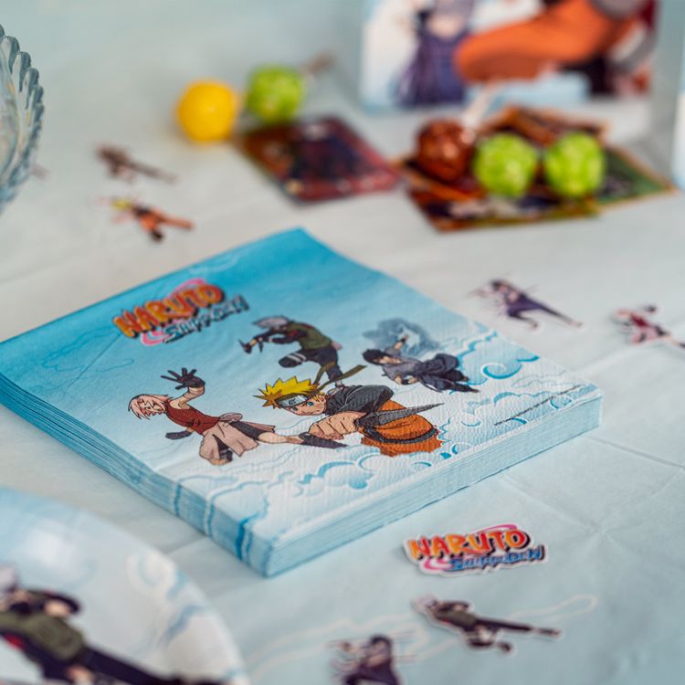Naruto Shippuden Party-Set Kindergeburtstag 38-tlg. Party-Deko Tischdeko Deko Dekoration Kindergeburtstag Geburtstag Manga Anime Comic Filmheld Party-Geschirr