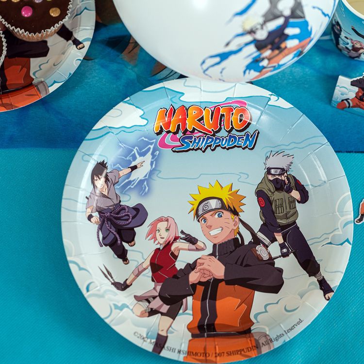 Naruto Shippuden Party-Set Kindergeburtstag 38-tlg. Party-Deko Tischdeko Deko Dekoration Kindergeburtstag Geburtstag Manga Anime Comic Filmheld Party-Geschirr