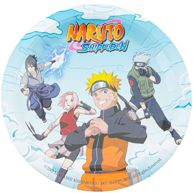 Naruto Shippuden Party-Set Kindergeburtstag 38-tlg. Party-Deko Tischdeko Deko Dekoration Kindergeburtstag Geburtstag Manga Anime Comic Filmheld Party-Geschirr