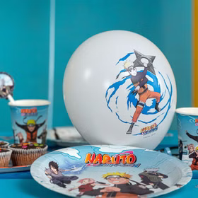XXL Naruto Shippuden Party-Set Kindergeburtstag 73-tlg. Party-Deko Tischdeko Deko Dekoration Kindergeburtstag Geburtstag Manga Anime Comic Filmheld Party-Geschirr