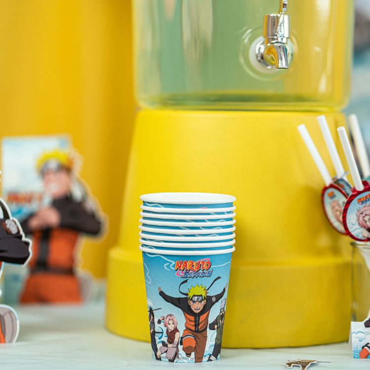 XXL Naruto Shippuden Party-Set Kindergeburtstag 73-tlg. Party-Deko Tischdeko Deko Dekoration Kindergeburtstag Geburtstag Manga Anime Comic Filmheld Party-Geschirr