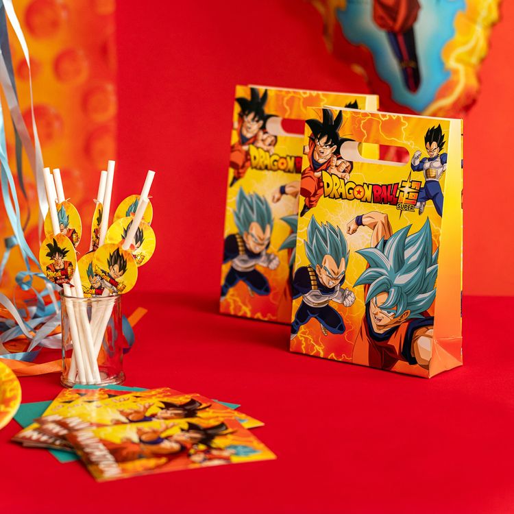 XXL Dragon Ball Party-Set Kindergeburtstag 73-tlg. Party-Deko Tischdeko Deko Dekoration Kindergeburtstag Geburtstag Manga Anime Comic Filmheld Party-Geschirr