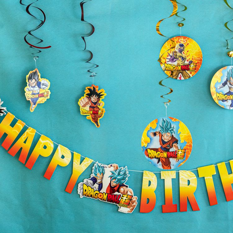 XXL Dragon Ball Party-Set Kindergeburtstag 73-tlg. Party-Deko Tischdeko Deko Dekoration Kindergeburtstag Geburtstag Manga Anime Comic Filmheld Party-Geschirr