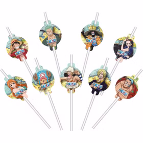 XXL One Piece Party-Set Kindergeburtstag 65-tlg. Party-Deko Tischdeko Deko Dekoration Kindergeburtstag Geburtstag Manga Anime Comic Filmheld Party-Geschirr Papier Strohhalme mit verschiedenen One Piece Motiven.