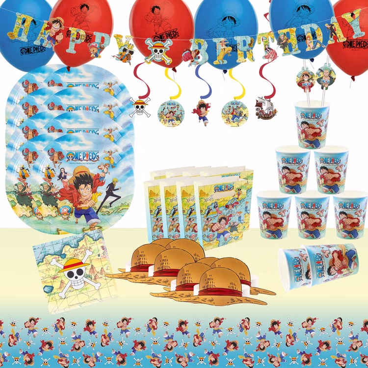 XXL One Piece Party-Set Kindergeburtstag 73-tlg. Party-Deko Tischdeko Deko Dekoration Kindergeburtstag Geburtstag Manga Anime Comic Filmheld Party-Geschirr XXL One Piece Party-Set Kindergeburtstag 73-tlg. Party-Deko Tischdeko Deko Dekoration Kindergeburtstag Geburtstag Manga Anime Comic Filmheld Party-Geschirr
