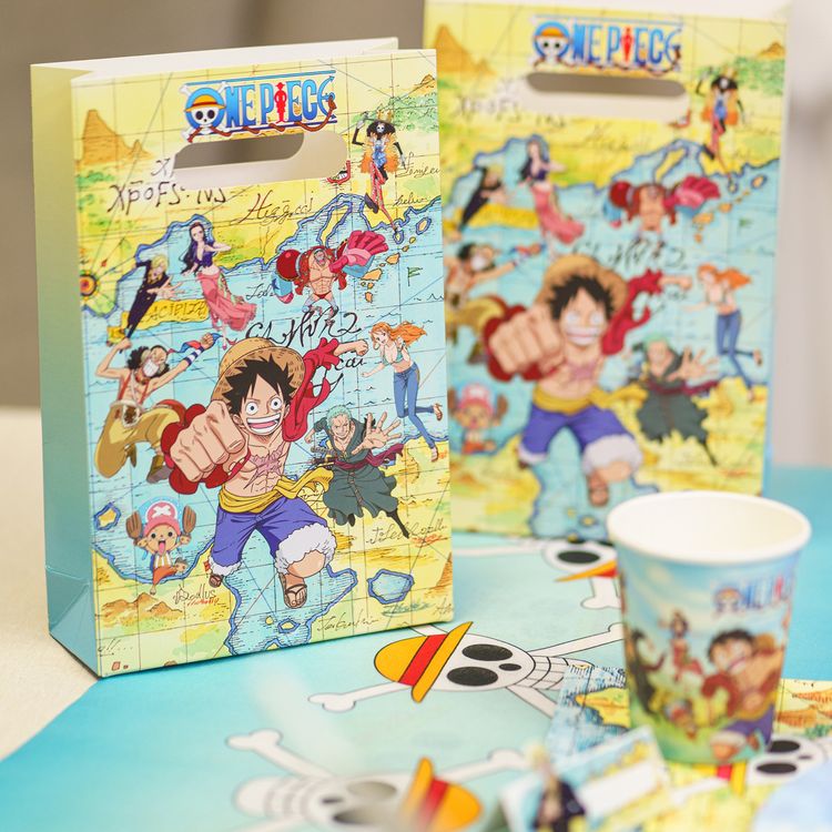 XXL One Piece Party-Set Kindergeburtstag 73-tlg. Party-Deko Tischdeko Deko Dekoration Kindergeburtstag Geburtstag Manga Anime Comic Filmheld Party-Geschirr