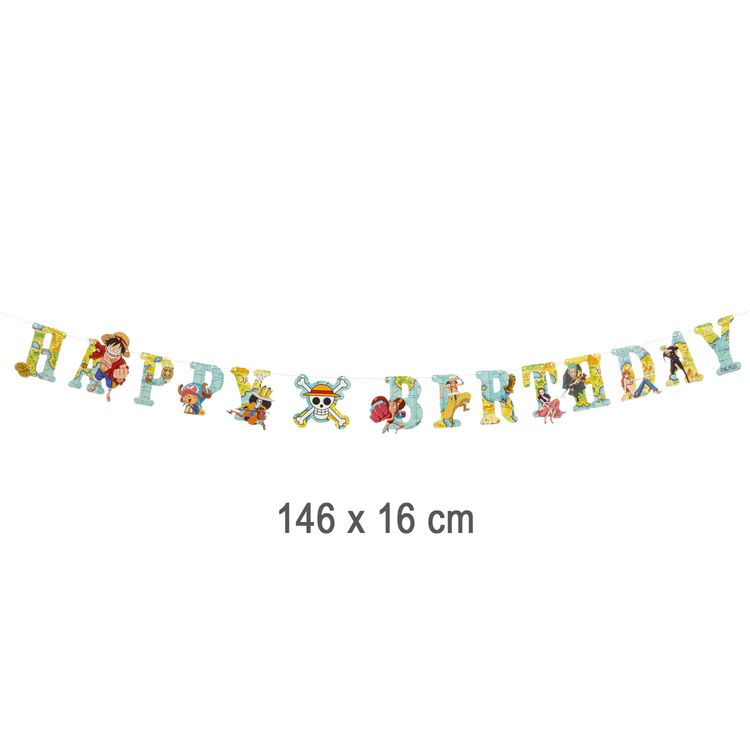 XXL One Piece Party-Set Kindergeburtstag 73-tlg. Party-Deko Tischdeko Deko Dekoration Kindergeburtstag Geburtstag Manga Anime Comic Filmheld Party-Geschirr