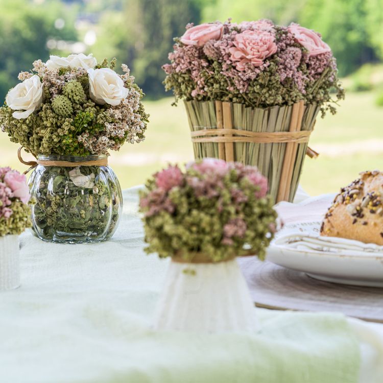 Blumenstrauß groß rosa Rosen Trockenblumen Blumen-Deko Hochzeit Wohn-Deko Blumenstrauß groß rosa Rosen Kunstlumen Blumen-Deko Hochzeit Geburtstag Wohn-Deko Accessoire Blumen Tisch-Deko für jeden Anlass