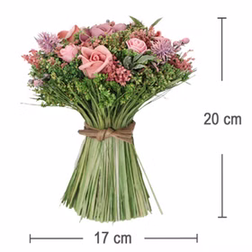 Blumenstrauß ländlich 16 x 20 cm Rosen Kunstblumen gebunden Tisch-Deko Wohn-Deko Accessoire Blumen Tisch-Deko für jeden Anlass Hochzeit Geburtstag Sommerfest Blumenstrauß ländlich 16 x 20 cm Rosen Kunstblumen gebunden Tisch-Deko Wohn-Deko Accessoire Blumen Tisch-Deko für jeden Anlass Hochzeit Geburtstag Sommerfest
