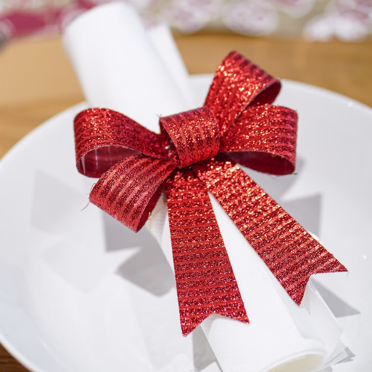 Deko-Schleifen Rot 3 Stück 10 x 12,7 cm Weihnachtsbaum-Deko Basteln Geschenk Deko Geschenkschleifen Deko-Zubehör Deko-Schleifen Rot 3 Stück 10 x 12,7 cm Weihnachtsbaum-Deko Basteln Geschenk Deko Geschenkschleifen Deko-Zubehör