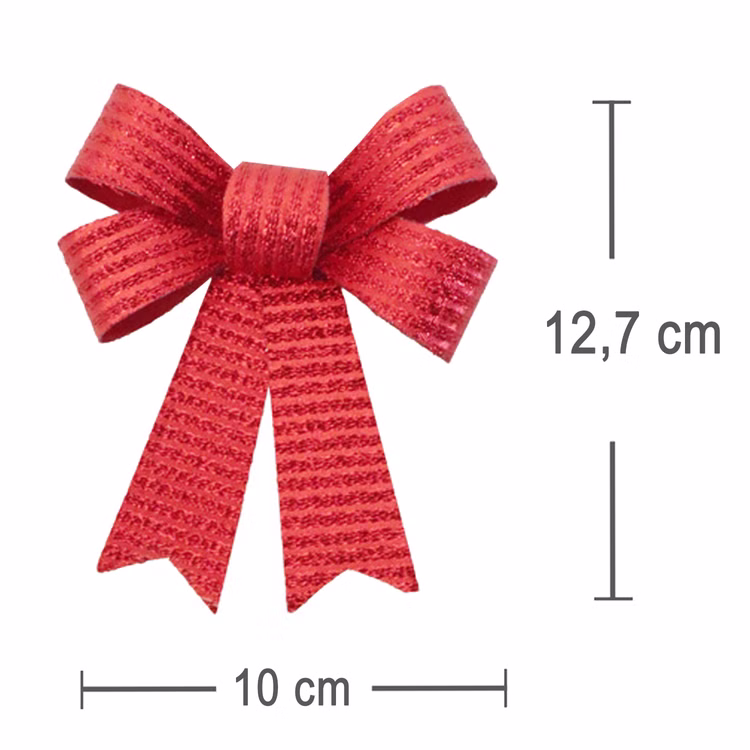 Deko-Schleifen Rot 3 Stück 10 x 12,7 cm Weihnachtsbaum-Deko Basteln Geschenk Deko Geschenkschleifen Deko-Zubehör Deko-Schleifen Rot 3 Stück 10 x 12,7 cm Weihnachtsbaum-Deko Basteln Geschenk Deko Geschenkschleifen Deko-Zubehör
