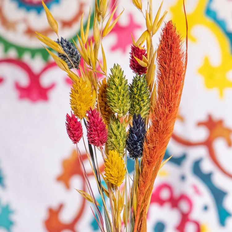 Blumenstrauß getrocknet 28 cm Trockenfloristik Herbst Getreide bunt Deko Basteln Blumenstrauß getrocknet 28 cm Trockenfloristik Herbst Getreide bunt Deko Basteln Hochzeit Geburtstag Garten-Party Blumen Herbst-Deko Dekoration