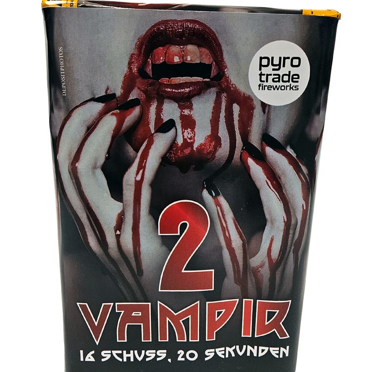Vampir 2 Feuerwerk Batterie 20 Sek. von Pyrotrade Vampir 2 Feuerwerk Batterie 20 Sek. von Pyrotrade - für Silvester oder Geburtstagsfeuerwerk